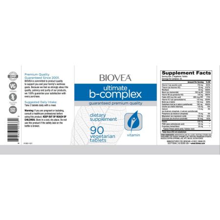 Complexo Biovea Ultimate B 500mg 90 comprimidos