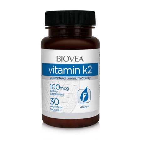 Biovea vitamīns K2 100mcg 30 veģetārie kapsulas