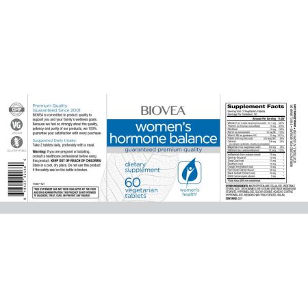 Equilíbrio hormonal feminino de bioveias 60 comprimidos vegetarianos