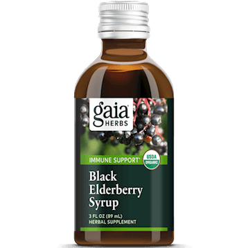 Black Elderberry Syrup, 3 oz - Gaia Herbs - welzo