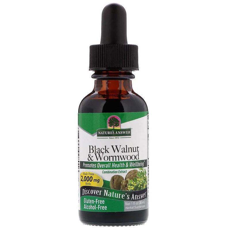 Black Walnut & Wormwood, 2000mg, 30ml - Nature's Answer - welzo