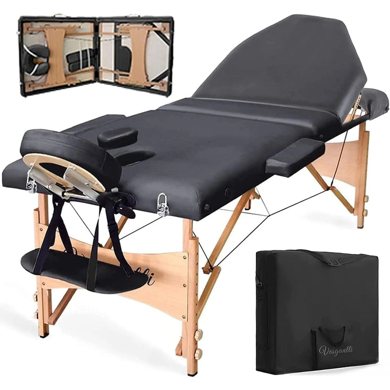 Mesa de masaje portátil Welzo plegable