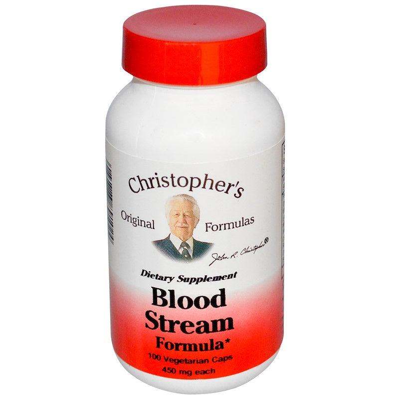 Blood Stream Formula, 450 mg, 100 Veggie Caps - Christopher's Original Formulas - welzo