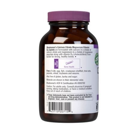 Citrát vápníku Bluebonnet, hořčík a vitamín D3