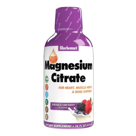 Bluebonnet lichid de magneziu citrat mixt Berry 16 fl oz