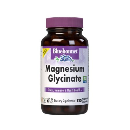 Bluebonnet magnez glicynian 120 kapsułek warzywnych