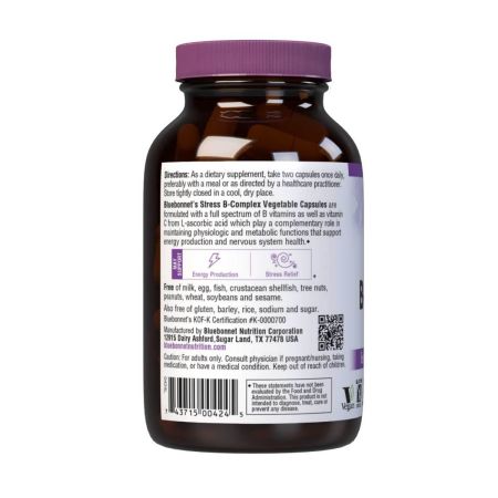 Bluebonnet Stress BComplex 100 groentecapsules