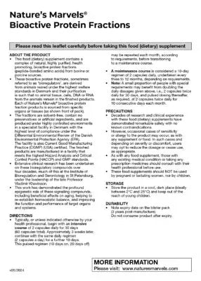 Nature's Marvels Central Nervous System Bioregulator – 20 Capsules – image 5