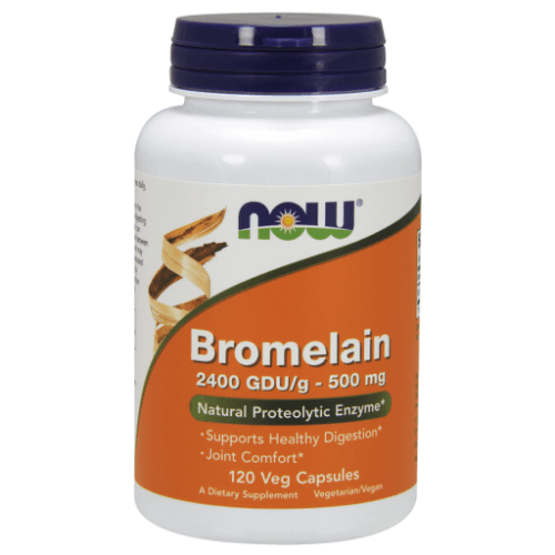 Bromelain 500mg, 120 Capsules - Now Foods - welzo