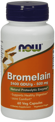 Bromelain 500mg, 60 Capsules - Now Foods - welzo