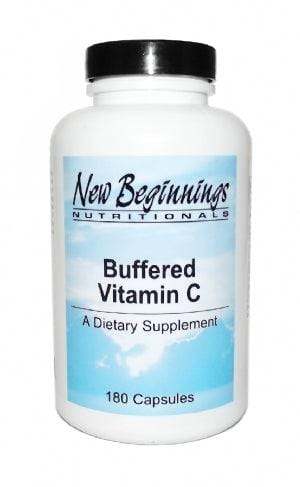 Buffered Vitamin C, 180 Capsules - New Beginnings - welzo