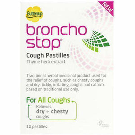 Buttercup Bronchostop Cough Pastilles Pack of 10 - welzo