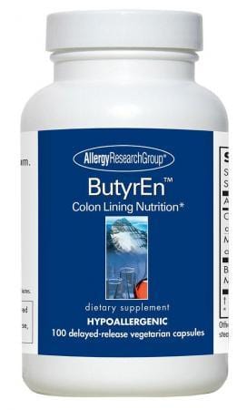 ButyrAid / ButyrEn, 100 Capsules, Nutricology / Allergy Research Group - welzo