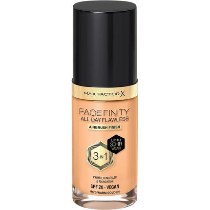 Max Factor Facefinity All Day Flawless Foundation 76 Warm Golden 30ml