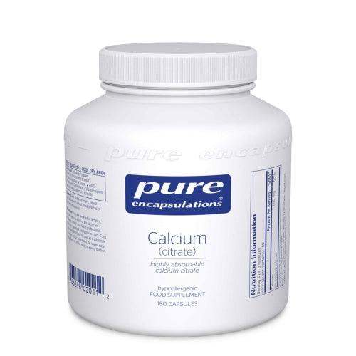 Calcium Citrate 150mg 180 veg caps - Pure Encapsulations - welzo