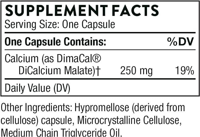 Calcium (formerly DiCalcium Malate) - 120 Capsules - Thorne Research - welzo