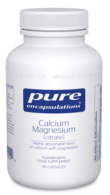 Calcium Magnesium (citrate) 90 capsules - Pure Encapsulations - welzo