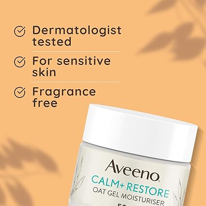 Aveeno Calm + Restore Oat Gel Moisturiser 50ml