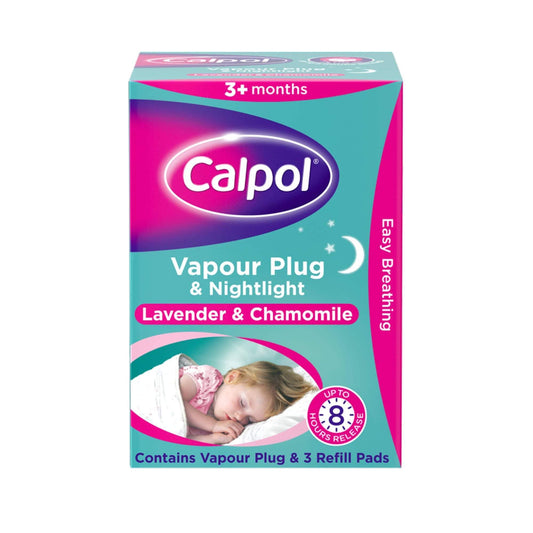 Calpol Vapour Plug & Nightlight Lavender & Chamomile 3+ Months - welzo