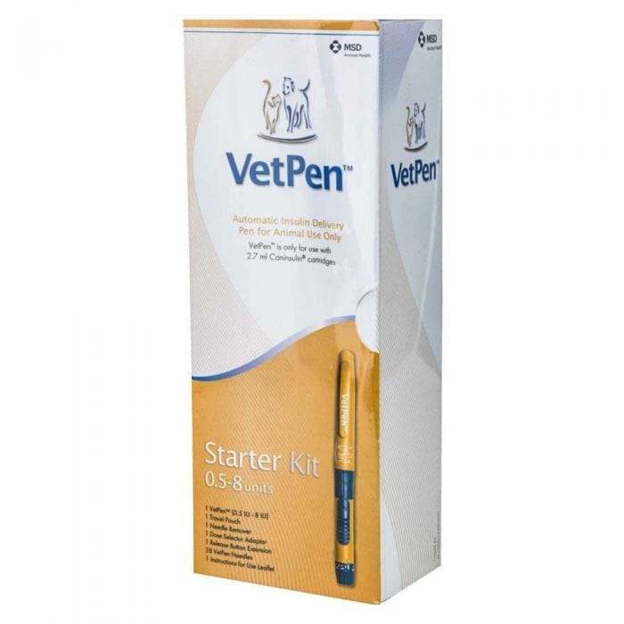 Caninsulin Vetpen Starter Kit 0.5 - 8iu 2.7ml - welzo