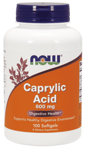 Caprylic Acid 600mg, 100 Softgels - Now Foods - welzo