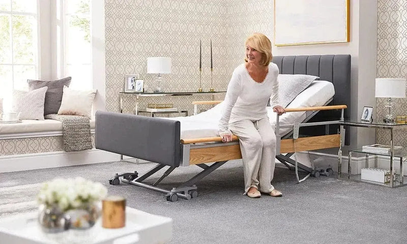 Cama de perfil de comodidad Solo - Cama eléctrica ultra baja con regresión automática para demencia y cuidado del hogar (hasta 33¾ piedra) (copia)