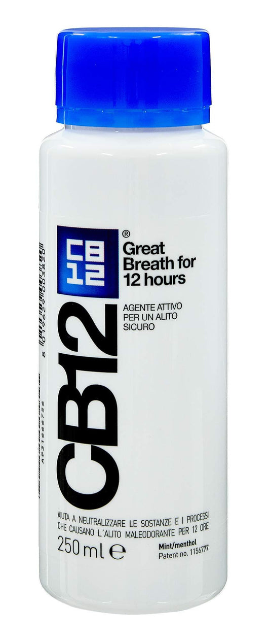 CB12 Safe Breath Oral Rinse Menthol 250ml - welzo