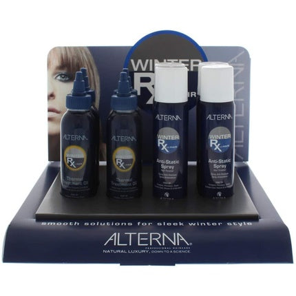 Alterna Winter Rx Display - Anti Static Spray 92gm X 4 & Thermal