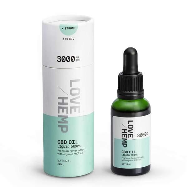 CBD Liquid Oral Oil Drops (3,000mg CBD) 30ml - Love Hemp® - welzo