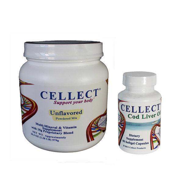 Cellect / Cell Synergy Powder plus CLO Capsules - Unflavoured - welzo