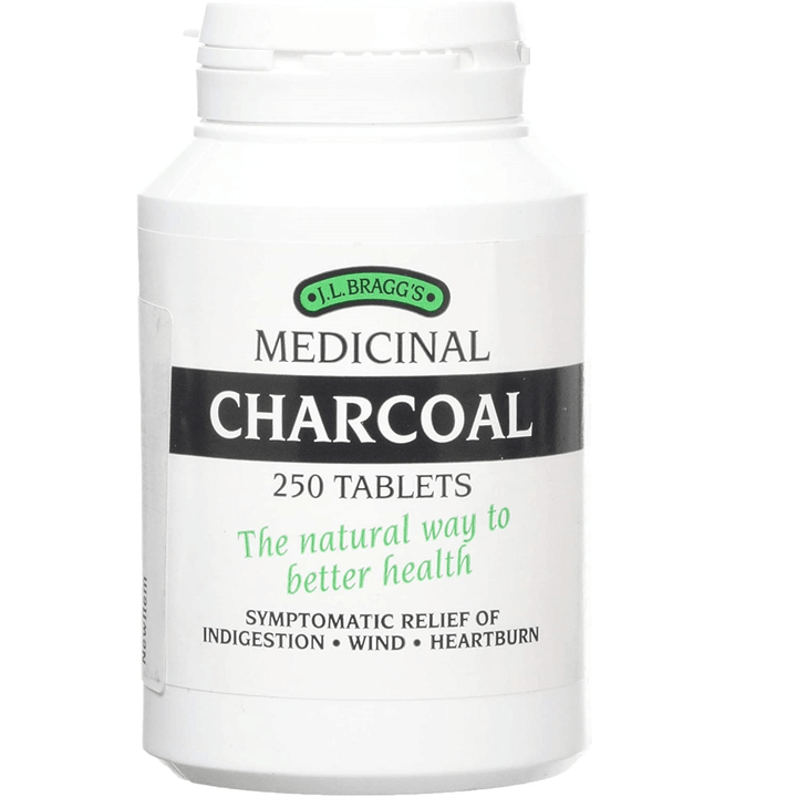 Charcoal Tablets 250, J L Braggs - welzo