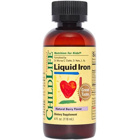 Childlife Liquid Iron 4 fl oz (118 ml) Berry Flavor