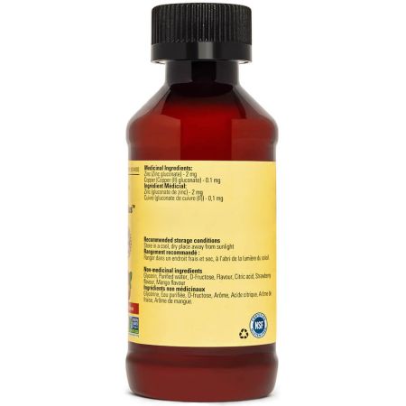 Zinc de viață pentru copii plus lichid 4oz (118 ml) Aroma de mango/căpșuni