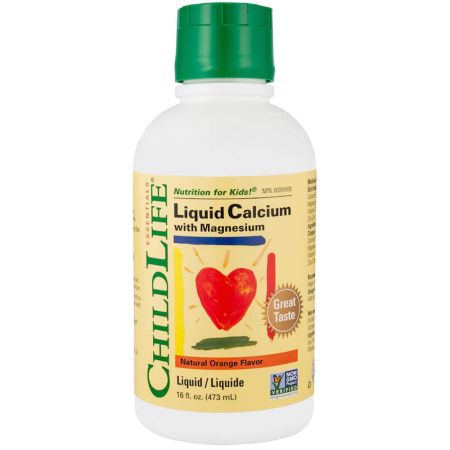 ChildLife Liquid Calcium with Magnesium 16 fl oz Orange Flavour