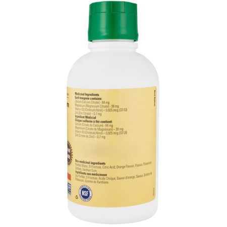 Calcium liquide de la vie avec le magnésium 16 fl oz orange saveur