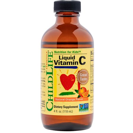 Vaikiško gyvenimo skystas vitaminas C 4 fl oz (118ml) oranžinis skonis