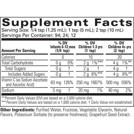 Childlife vloeistof vitamine C 4 fl oz (118 ml) sinaasappelsmaak