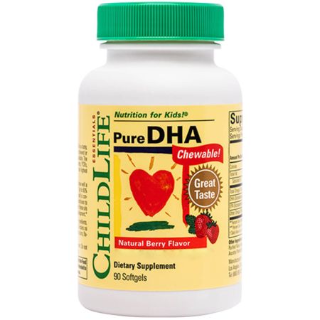 Copiii Pure DHA 90 Softgels Chewable Softgels Arome de fructe de pădure