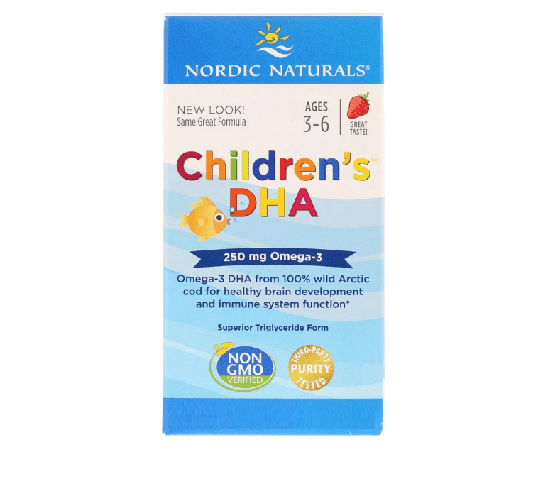 Children's DHA, (Strawberry) 360 Mini Soft Gels - Nordic Naturals - welzo