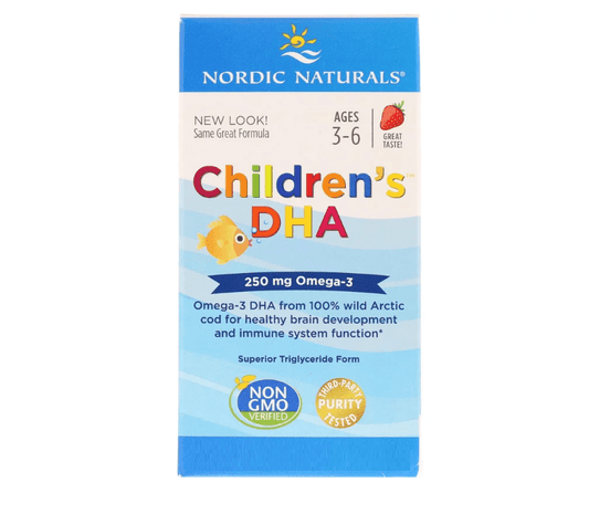 Children's DHA, (Strawberry) 360 Mini Soft Gels - Nordic Naturals - welzo