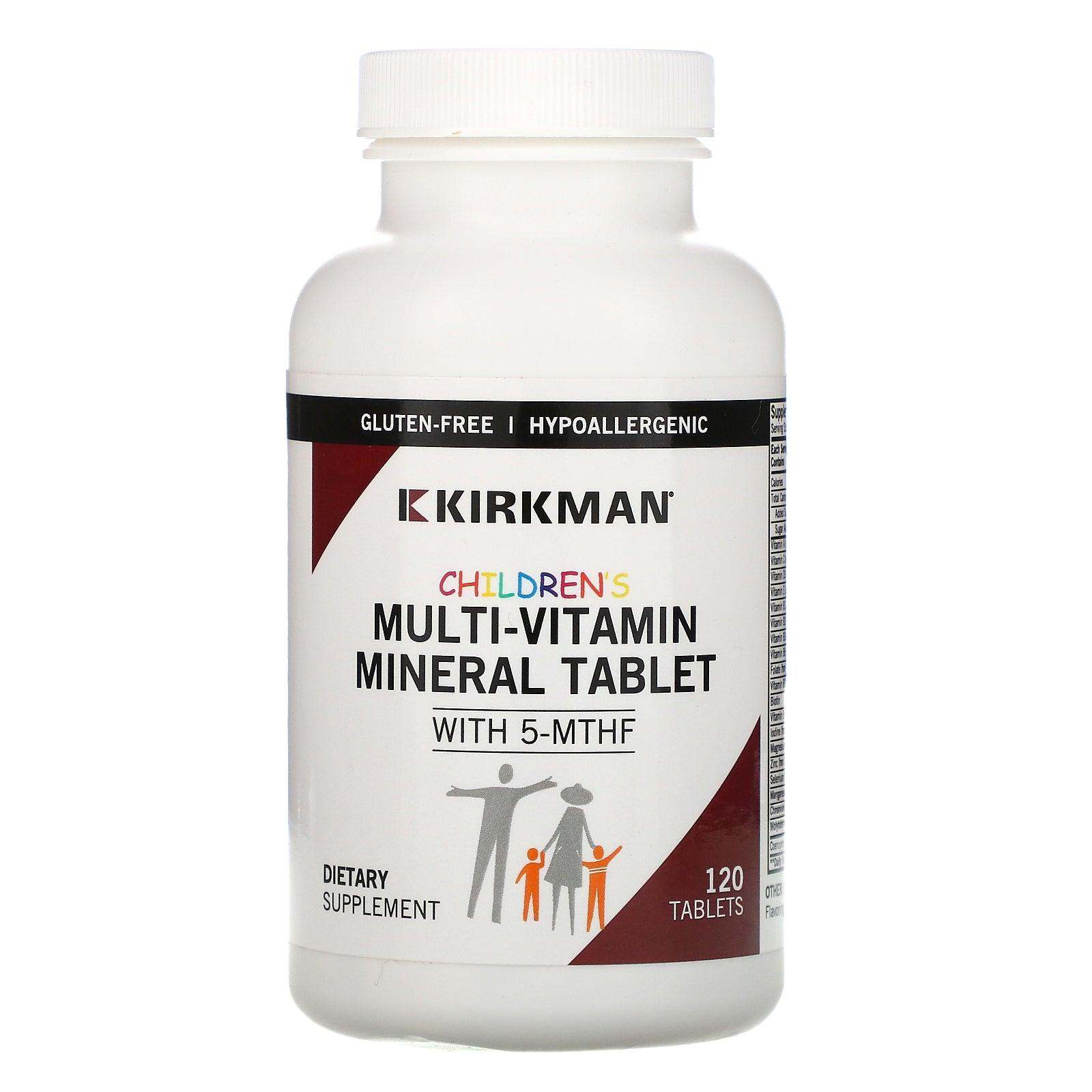 Children’s Multivitamin & Mineral with 5-MTHF - 120 Chewable Tablets - Kirkman - welzo