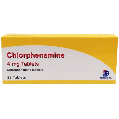 Chlorphenamine Maleate (Bristol) 4mg Tablets Pack of 28 - welzo
