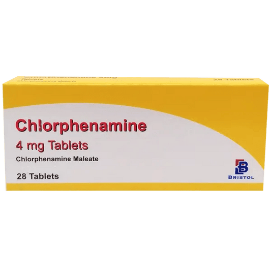 Chlorphenamine Maleate (Bristol) 4mg Tablets Pack of 28 - welzo