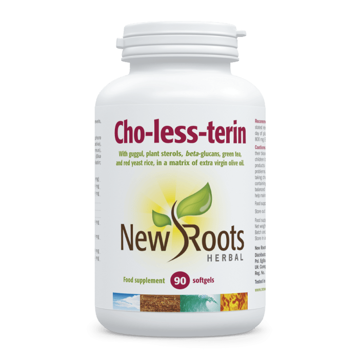 New Roots Herbal Cho-less-terin – 90 меки капсули