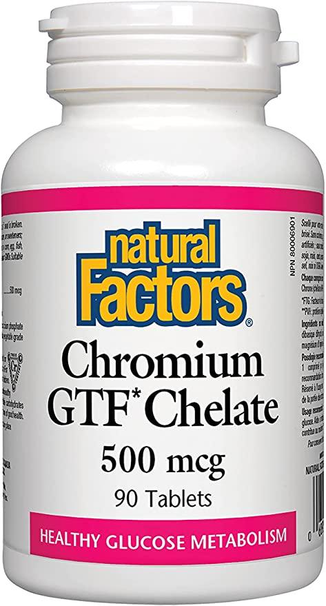 Chromium GTF Chelate, 90 Tablets - Natural Factors - welzo