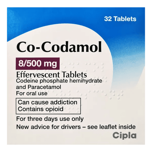 Cipla Co-Codamol Effervescent Tablets Pack of 32 - welzo