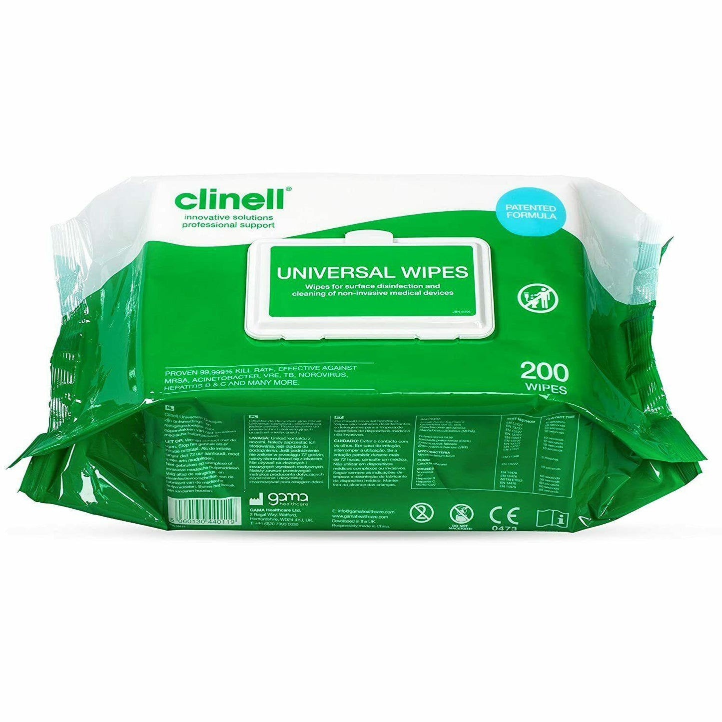 Clinell Universal Wipes Pack of 200 - welzo