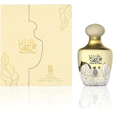 Hiya Al Wafa Eau De Parfum 100ml by Nylaa Spicy Women's Fragrance with Red Thyme Lemon Orange Oil Black Pepper Fig Nutmeg Indonesian Patchouli Virginian Cedarwood Amber Musk WOMANITY