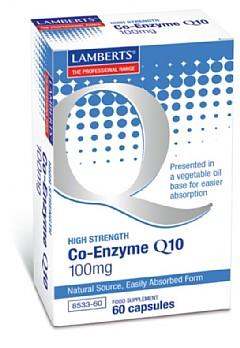 Co-Enzyme Q10 100mg, 60 caps - Lamberts - welzo