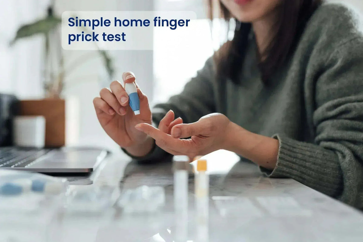 Coeliac disease blood test kit — ruling out coeliac disease is the first step before diagnosing gluten sensitivity